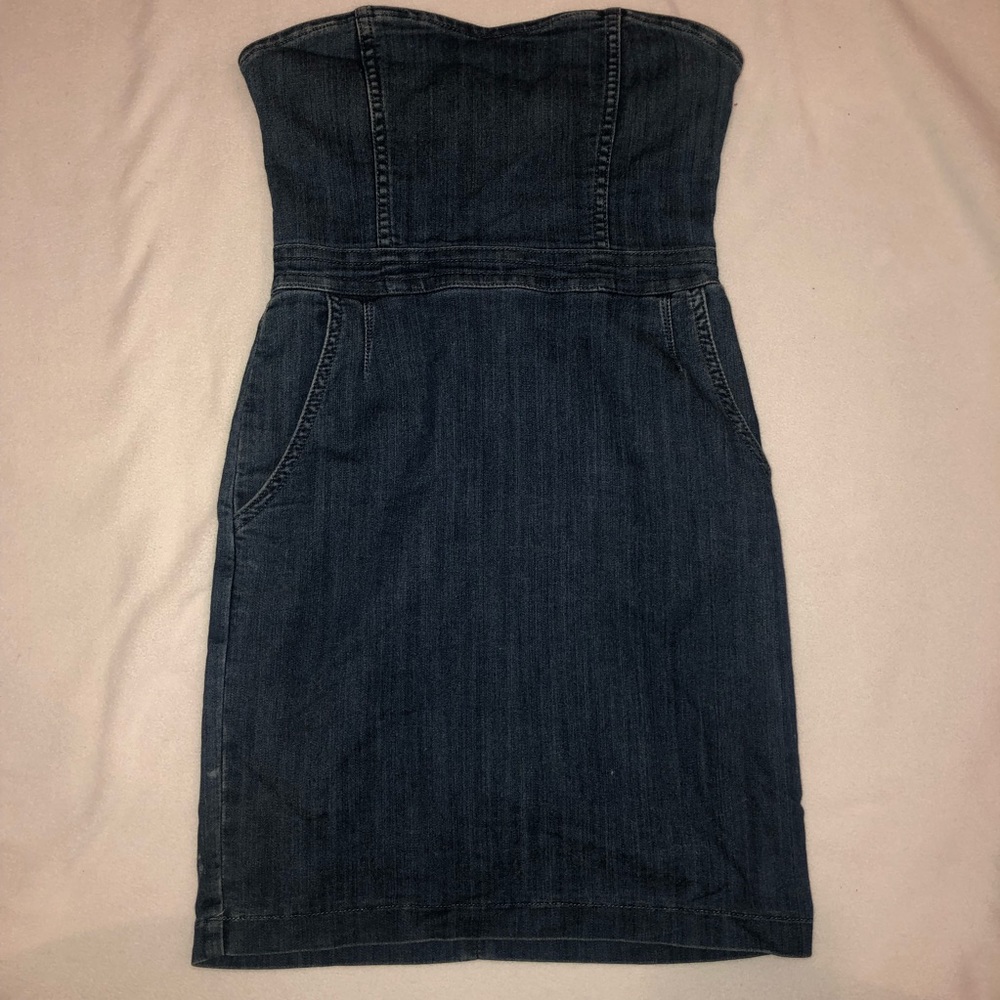 denim short dress